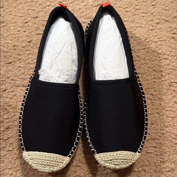Sea Star Shoes - Sea Star Black Beachwear Beachcomber Espadrille Flats with Cream Toe Size 6 New